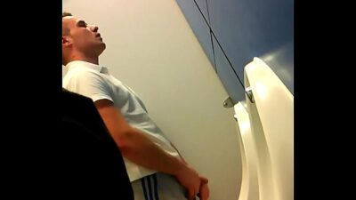 Gay urinal video