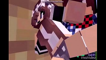 Enderman sexo con una chica en minecraft